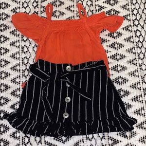Toddler Outfit: Skirt & Blouse size 3t